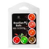 Набор из 6 шариков с ароматизированными массажными маслами Brazilian Balls - Secret Play - купить с доставкой в Ессентуках