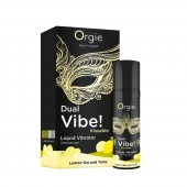 Съедобный жидкий вибратор Dual Vibe! со вкусом лимонного джина с тоником - 15 мл. - ORGIE - купить с доставкой в Ессентуках