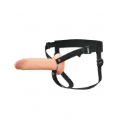 Полый страпон на ремнях 8’’ Hollow Silicone Strap-on - Pipedream - купить с доставкой в Ессентуках
