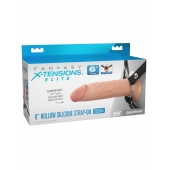 Полый страпон на ремнях 6’’ Hollow Silicone Strap-on - Pipedream - купить с доставкой в Ессентуках