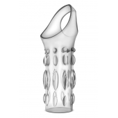 Прозрачная насадка на пенис Stretchy Studded Penis Sleeve Ring - Blush Novelties - в Ессентуках купить с доставкой