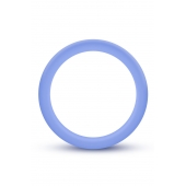 Голубое люминесцентное кольцо Silicone Glo Cock Ring - Blush Novelties - в Ессентуках купить с доставкой
