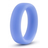 Голубое люминесцентное кольцо Silicone Glo Cock Ring - Blush Novelties - в Ессентуках купить с доставкой
