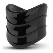 Черное эрекционное кольцо на мошонку Beef Ball Stretcher Snug X Long - Blush Novelties - в Ессентуках купить с доставкой