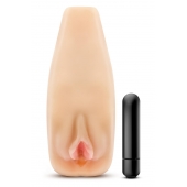 Мастурбатор-вагина с вибрацией Soft   Wet Natasha Realistic Beige Masturbator - Blush Novelties - в Ессентуках купить с доставкой