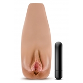 Маструбатор-вагина с вибрацией Soft   Wet Renata Realistic Tan Masturbator - Blush Novelties - в Ессентуках купить с доставкой