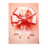 Пакет с принтом в виде банта с вырубной ручкой (30х40 см) - Сима-Ленд - купить с доставкой в Ессентуках