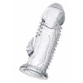 Прозрачная насадка на пенис с шипиками и коготком - 13,5 см. - A-toys - в Ессентуках купить с доставкой