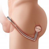 Кольцо на пенис с анальным стимулятором Stainless Steel Anal Hook   Cock Ring - BlueLine - в Ессентуках купить с доставкой
