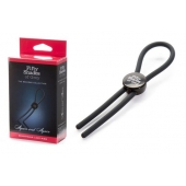 Тёмно-серое эрекционное кольцо с зажимом Again and Again Adjustable Cock Ring - Fifty Shades of Grey - в Ессентуках купить с доставкой