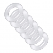 Комплект из 6 прозрачных эрекционных колец Ring Master Custom Ball Stretcher Kit - XR Brands - в Ессентуках купить с доставкой