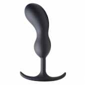 Черный массажер простаты с утяжелителями Premium Silicone Weighted Prostate Plug Large - 18,8 см. - XR Brands - в Ессентуках купить с доставкой
