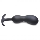 Черный массажер простаты с утяжелителями Premium Silicone Weighted Prostate Plug XL - 20,8 см. - XR Brands - в Ессентуках купить с доставкой