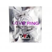 Прозрачное виброкольцо с двумя вибропульками - Toyfa Basic - в Ессентуках купить с доставкой