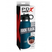 Смуглый мастурбатор-вагина в синей колбе F*ck Flask - Pipedream - в Ессентуках купить с доставкой