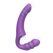 Фиолетовый безремневой страпон Straples Strap-On Dildo - Erokay - купить с доставкой в Ессентуках