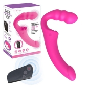 Розовый безремневой страпон Straples Strap-On Dildo - Erokay - купить с доставкой в Ессентуках