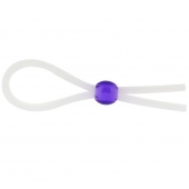 Прозрачное лассо с фиолетовой бусиной SILICONE COCK RING WITH BEAD LAVENDER - NMC - в Ессентуках купить с доставкой