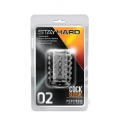 Прозрачная насадка на пенис с шишечками STAY HARD COCK SLEEVE 02 CLEAR - Blush Novelties - в Ессентуках купить с доставкой