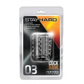 Прозрачная насадка с шипами и шишечками STAY HARD COCK SLEEVE 03 CLEAR - Blush Novelties - в Ессентуках купить с доставкой