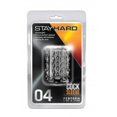 Прозрачная насадка с бороздками STAY HARD COCK SLEEVE 04 CLEAR - Blush Novelties - в Ессентуках купить с доставкой
