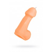 Оранжевая свеча в форме пениса - 47 гр. - Pecado - купить с доставкой в Ессентуках