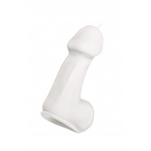 Белая свеча в форме пениса - 47 гр. - Pecado - купить с доставкой в Ессентуках