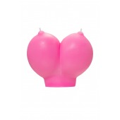 Розовая свеча «Сиськи» - 150 гр. - Pecado - купить с доставкой в Ессентуках