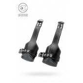 Черные подвесы с белой строчкой - Pecado - купить с доставкой в Ессентуках