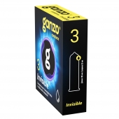 Супертонкие презервативы Ganzo Invisible - 3 шт. - Ganzo - купить с доставкой в Ессентуках