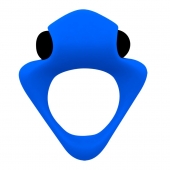 Синее эрекционное кольцо Wooomy Tribeс с вибрацией - Adrien Lastic - в Ессентуках купить с доставкой