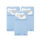 Набор из 3 упаковок ультратонких презервативов Pleasure Lab (по 12 шт.) - Pleasure Lab - купить с доставкой в Ессентуках