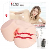 Мастурбатор-полуторс с двойным слоем материала и вибрацией Jenny Onahole Real Vagina - KOKOS - в Ессентуках купить с доставкой