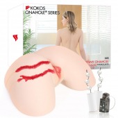 Мастурбатор-полуторс с двойным слоем материала и вибрацией Jenny Onahole Real Hips - KOKOS - в Ессентуках купить с доставкой