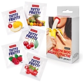 Набор из 5 саше съедобных смазок Tutti-Frutti - Биоритм - купить с доставкой в Ессентуках