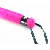 Нежная плеть с розовым мехом BDSM Light - 43 см. - БДСМ Арсенал - купить с доставкой в Ессентуках