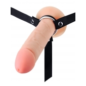 Мужской полый страпон на регулируемых ремешках - 22 см. - Sex Expert - купить с доставкой в Ессентуках