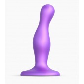 Фиолетовая насадка Strap-On-Me Dildo Plug Curvy size S - Strap-on-me - купить с доставкой в Ессентуках