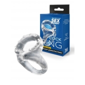 Прозрачное двойное эрекционное кольцо - Sex Expert - в Ессентуках купить с доставкой