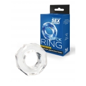 Прозрачное эрекционное кольцо в форме гайки - Sex Expert - в Ессентуках купить с доставкой