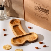 Деревянное блюдо для подачи в форме члена (25 х 16,5 х 1,7 см) - Сима-Ленд - купить с доставкой в Ессентуках