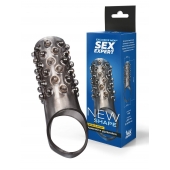 Дымчатая насадка на пенис с выпуклостями - 12 см. - Sex Expert - в Ессентуках купить с доставкой