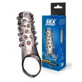 Дымчатая насадка на пенис с выпуклостями - 11 см. - Sex Expert - в Ессентуках купить с доставкой