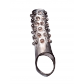 Дымчатая насадка на пенис с выпуклостями - 11 см. - Sex Expert - в Ессентуках купить с доставкой