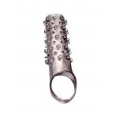 Дымчатая насадка на пенис с шипами и выпуклостями - 12 см. - Sex Expert - в Ессентуках купить с доставкой