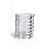 Прозрачная сквозная насадка на пенис с ребрышками - Sex Expert - в Ессентуках купить с доставкой