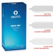 Презервативы OKOTO Mega Mix - 18 шт. - Sitabella - купить с доставкой в Ессентуках
