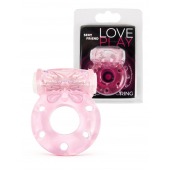 Розовое эрекционное виброкольцо с бабочкой - 1137 - в Ессентуках купить с доставкой