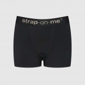 Черные трусики-боксеры для фиксации насадок Strap-on-me Harness Lingerie Allure - size XS - Strap-on-me - купить с доставкой в Ессентуках
