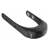 Черное эрекционное виброкольцо на ремешках - Boys of Toys - в Ессентуках купить с доставкой